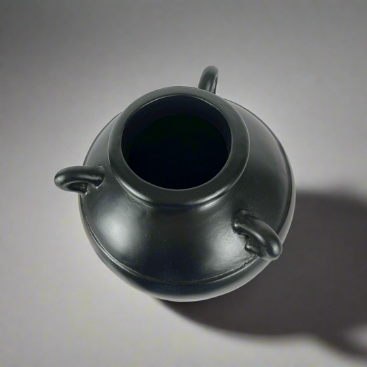 Experience the timeless elegance of the Barjac Pot, with its sleek black hue and classic lines that add depth and character to any home decor. Indulge in the unique style and sophistication this pot brings to your living space. Top.