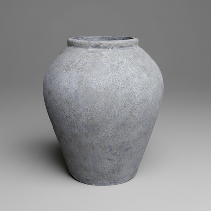 Aurelio Off White Distressed Pot