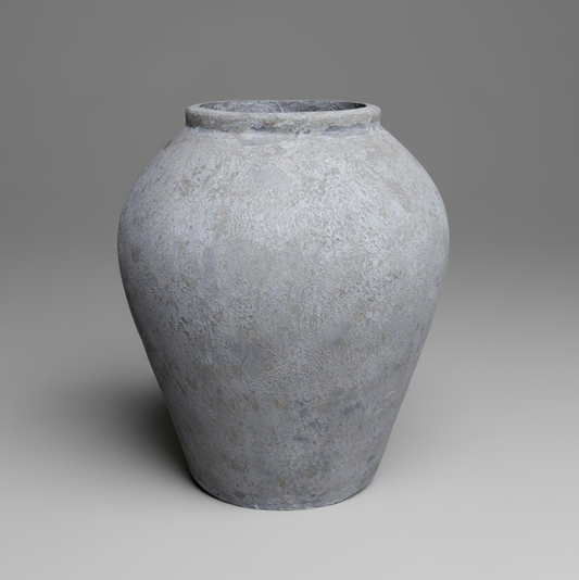 Aurelio Off White Distressed Pot