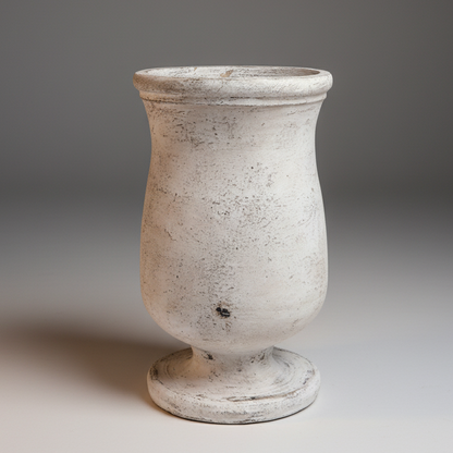 Luna Off White Distressed Pot