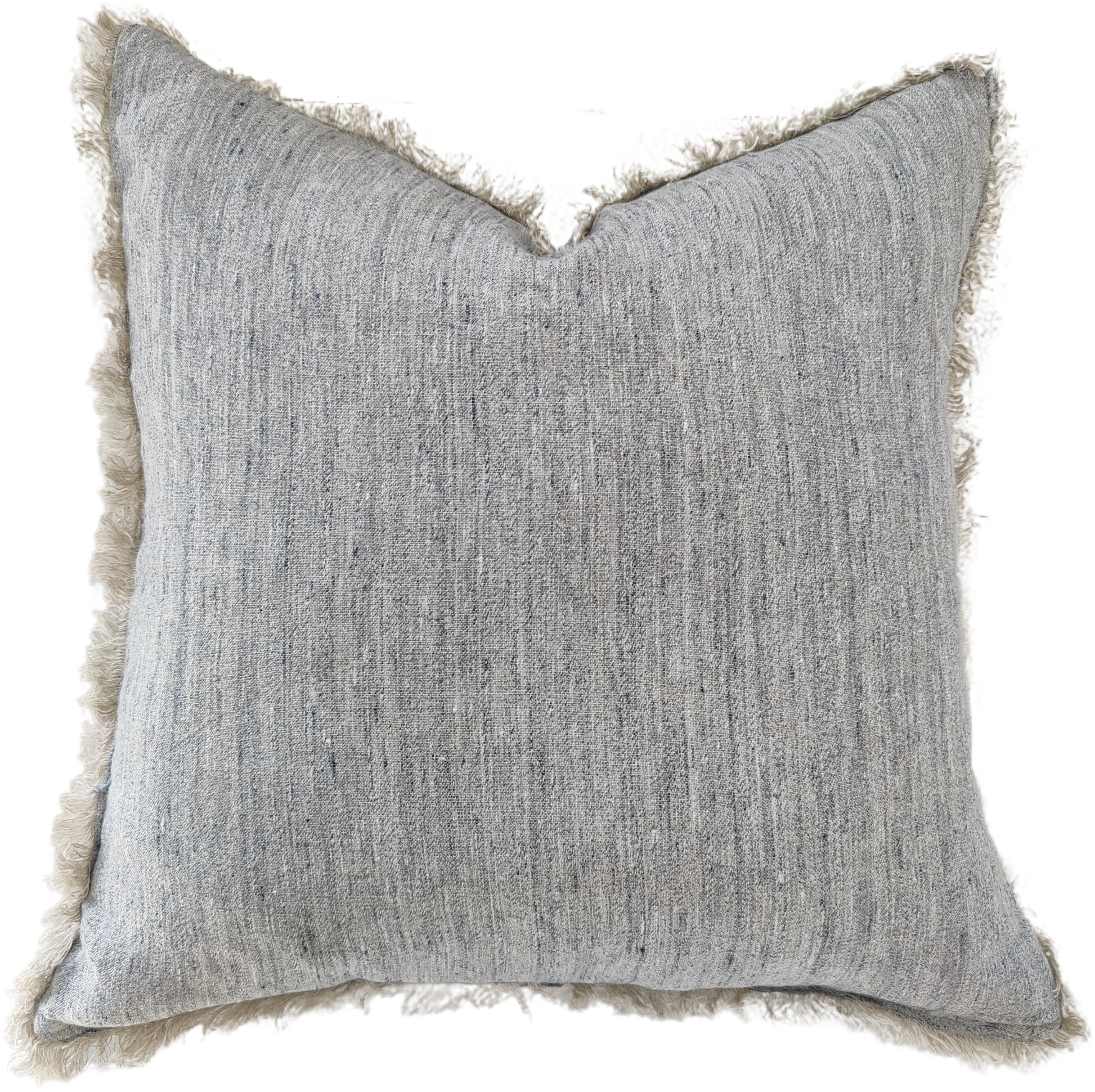 Experience the ultimate in luxury with our Grey Linen Fringed Cushion. Crafted from the finest quality French linen, this cushion radiates an air of elegance and refinement. Its lovely fringed detail adds just the right amount of texture to any room.