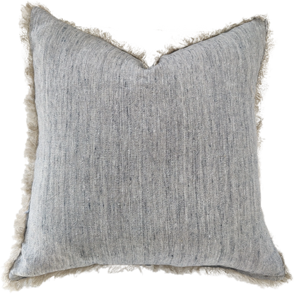 Experience the ultimate in luxury with our Grey Linen Fringed Cushion. Crafted from the finest quality French linen, this cushion radiates an air of elegance and refinement. Its lovely fringed detail adds just the right amount of texture to any room.