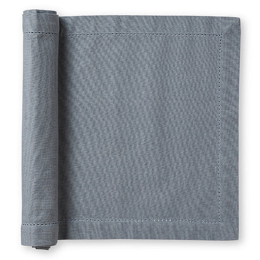 Mineral Blue 100% Cotton Table Runner - 35cm W x 140cm L