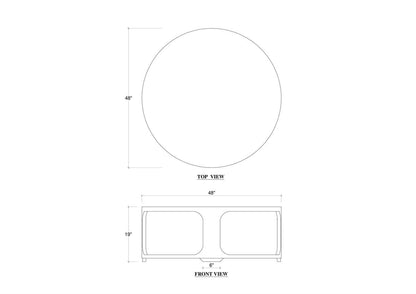 Corte Round Coffee Table - Pre-Order | Custom Colour & Finish Options Available