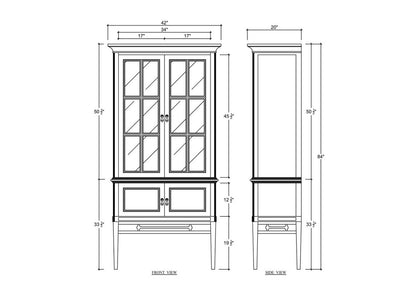 Seraphine Display Cabinet - Pre-Order | Custom Colour & Finish Options Available
