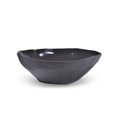 Amai Ceramic Serving Bowl - Charcoal