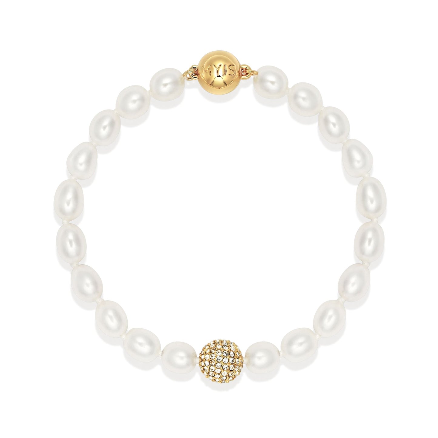 Serenity Freshwater Pearl Bracelet - Gold Plated