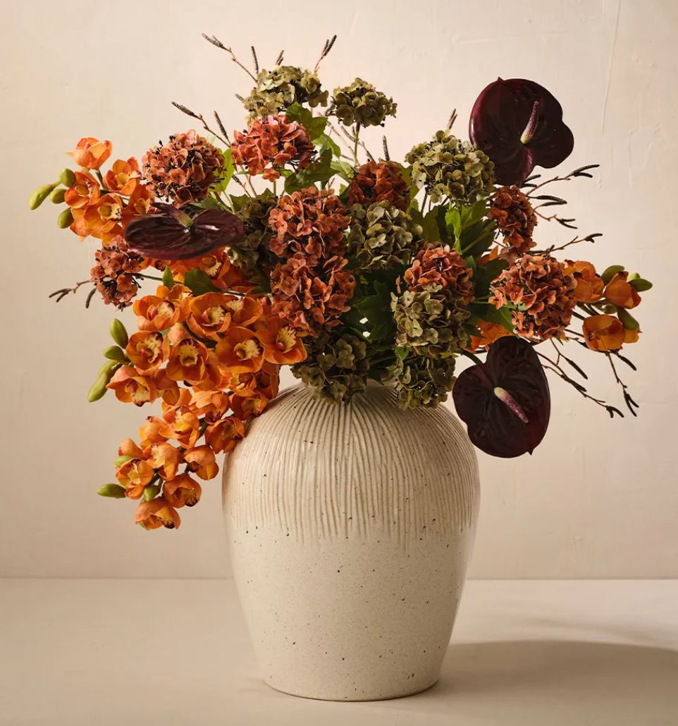 Burnt Orange Hydrangea Spray