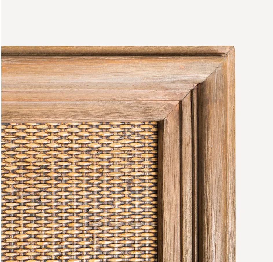 Ava Rattan & Timber King Bedhead - In Stock & Ready To Ship