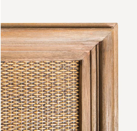 Ava Rattan & Timber King Bedhead - In Stock & Ready To Ship