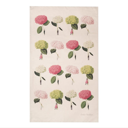 Laura Stoddart Hydrangeas In Bloom Tea Towel