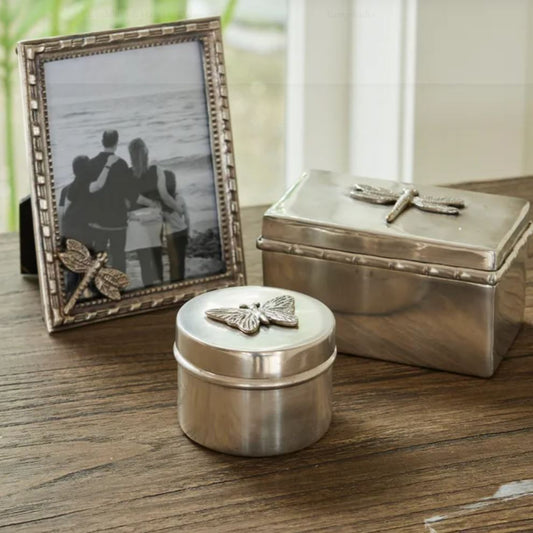 Butterfly Silver Trinket Box