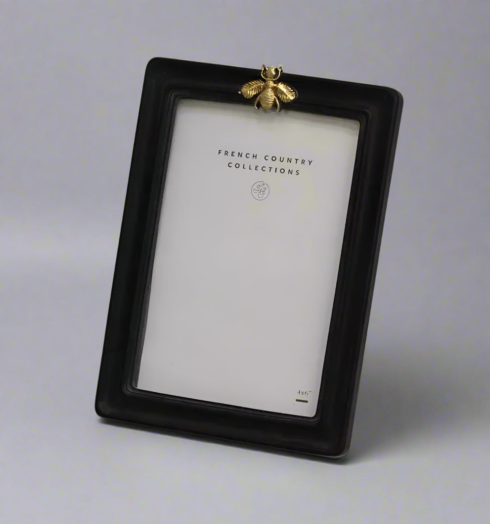 Black & Gold Bee Photo Frame 4 x 6"