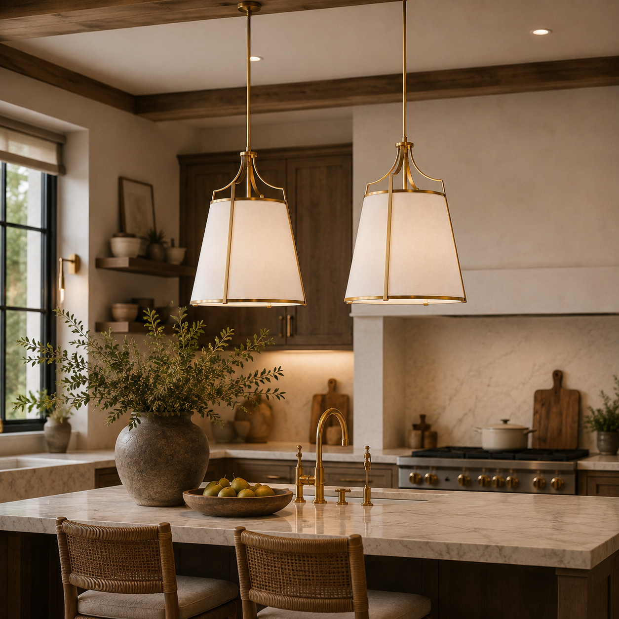 Ellery Gold Pendant Light - Wide  | Pre Order Now | Arriving November