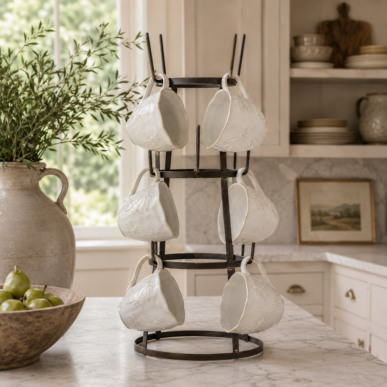 Rustic Iron Bottle Holder