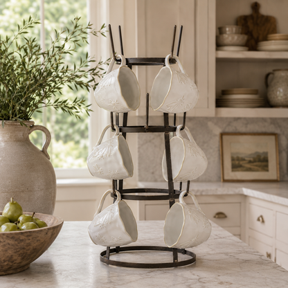 Rustic Iron Bottle Holder