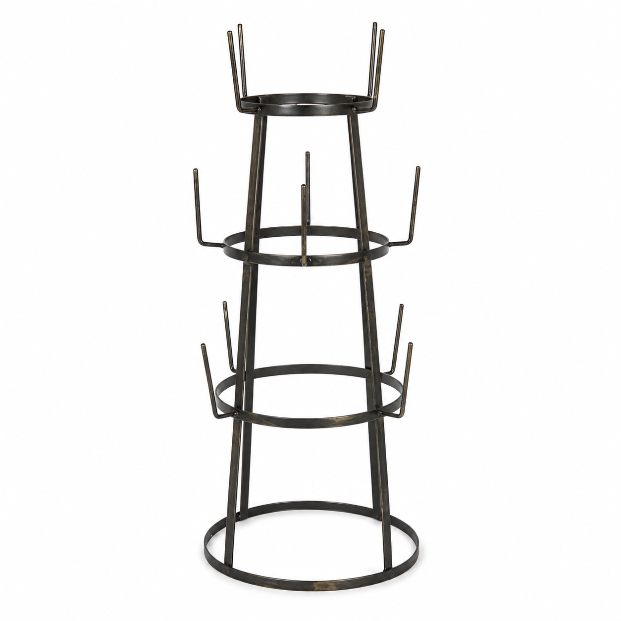 Rustic Iron Bottle Holder