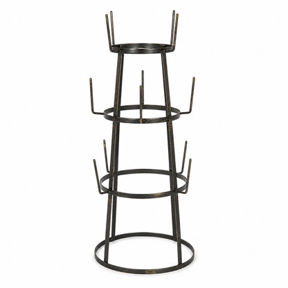 Rustic Iron Bottle Holder