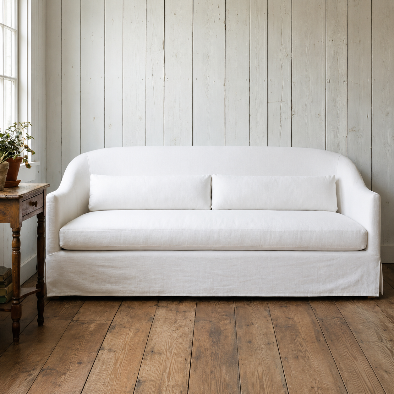 Nathan Off White Slip Cover Sofa | Pre Order Now
