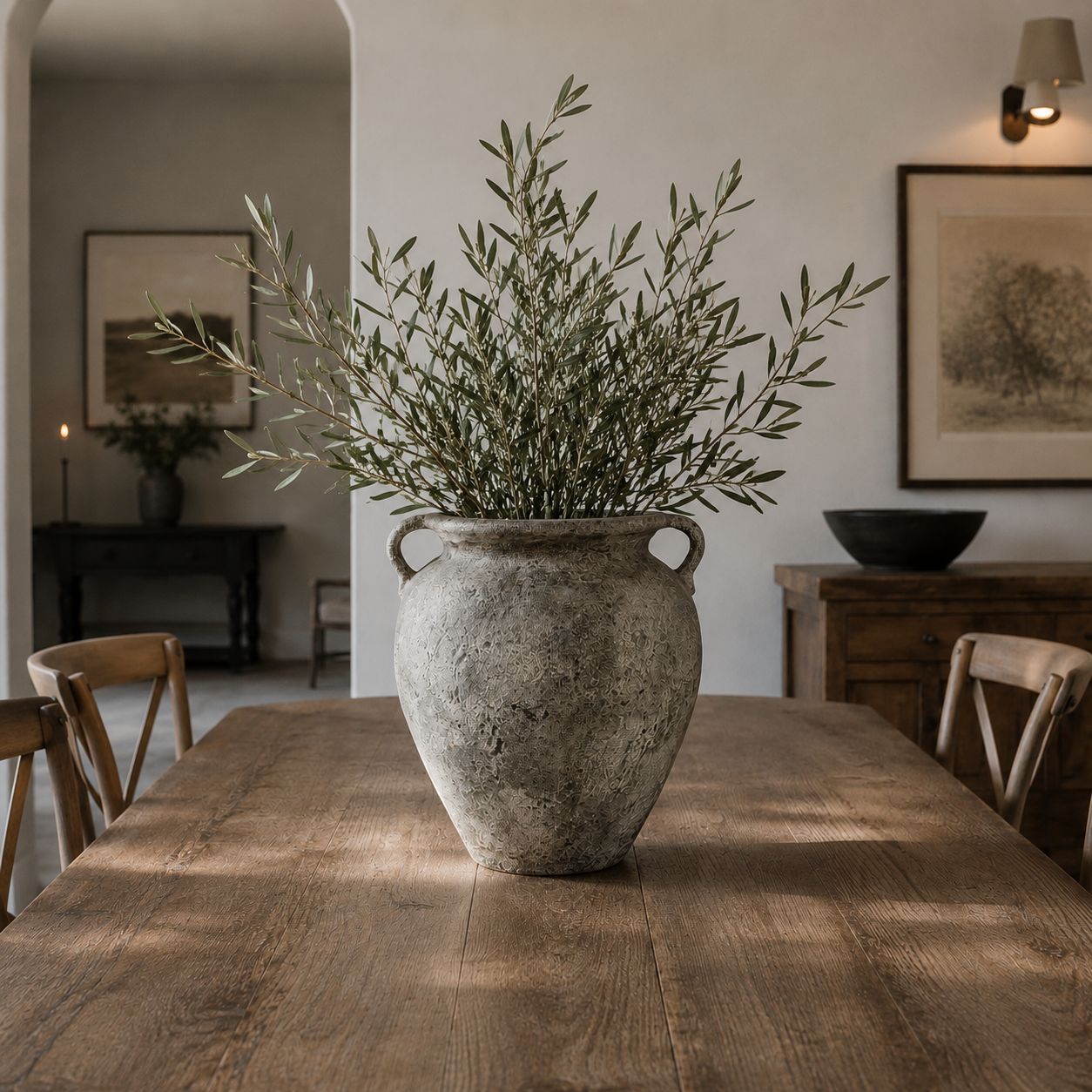 Marco Distressed Terracotta Vase - Medium