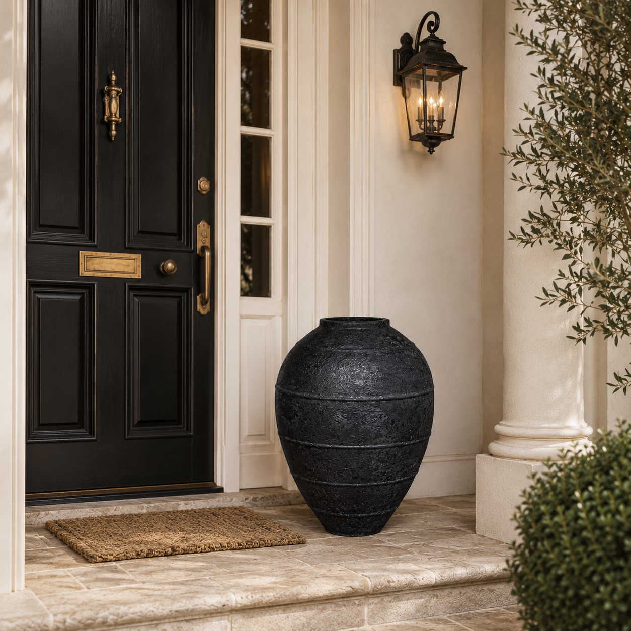 Dante Dark Grey & Black Pot