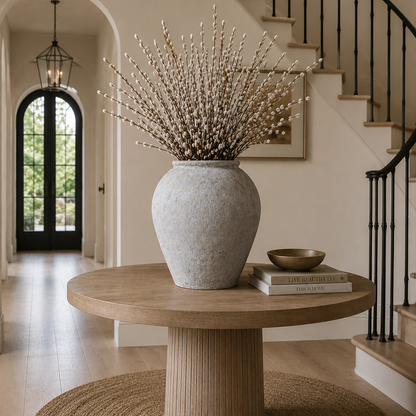 Aurelio Off White Distressed Pot