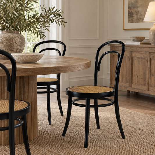 Alam Rattan & Teak Dining Chair