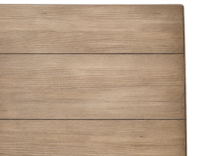 A square wooden board or panel with a light brown wood grain finish, showing three horizontal seams, isolated on a white background.