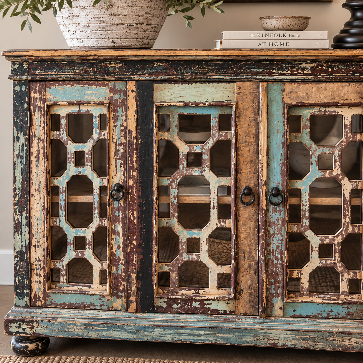 Argus Hand Carved Mahogany Sideboard