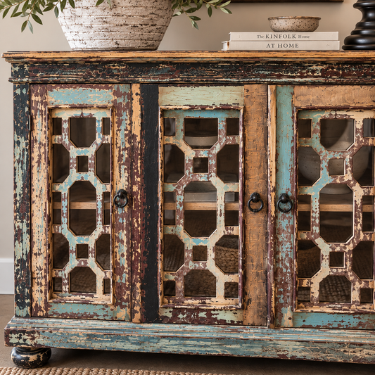 Argus Hand Carved Mahogany Sideboard