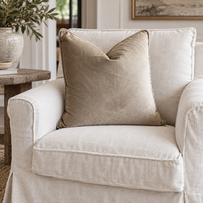 Sand Velvet Cushion Cover 55cm x 55cm