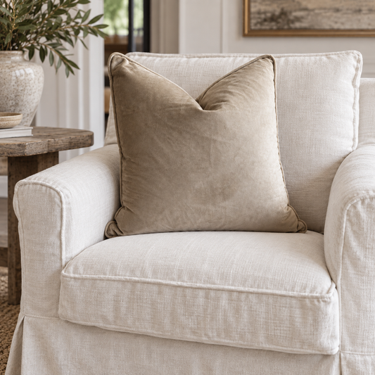Sand Velvet Cushion Cover 55cm x 55cm
