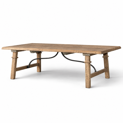 Alba Oak & Iron Coffee Table | Pre Order Now |  Arriving Mid October