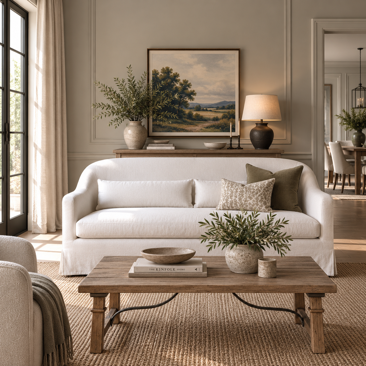 Nathan Off White Slip Cover Sofa | Pre Order Now