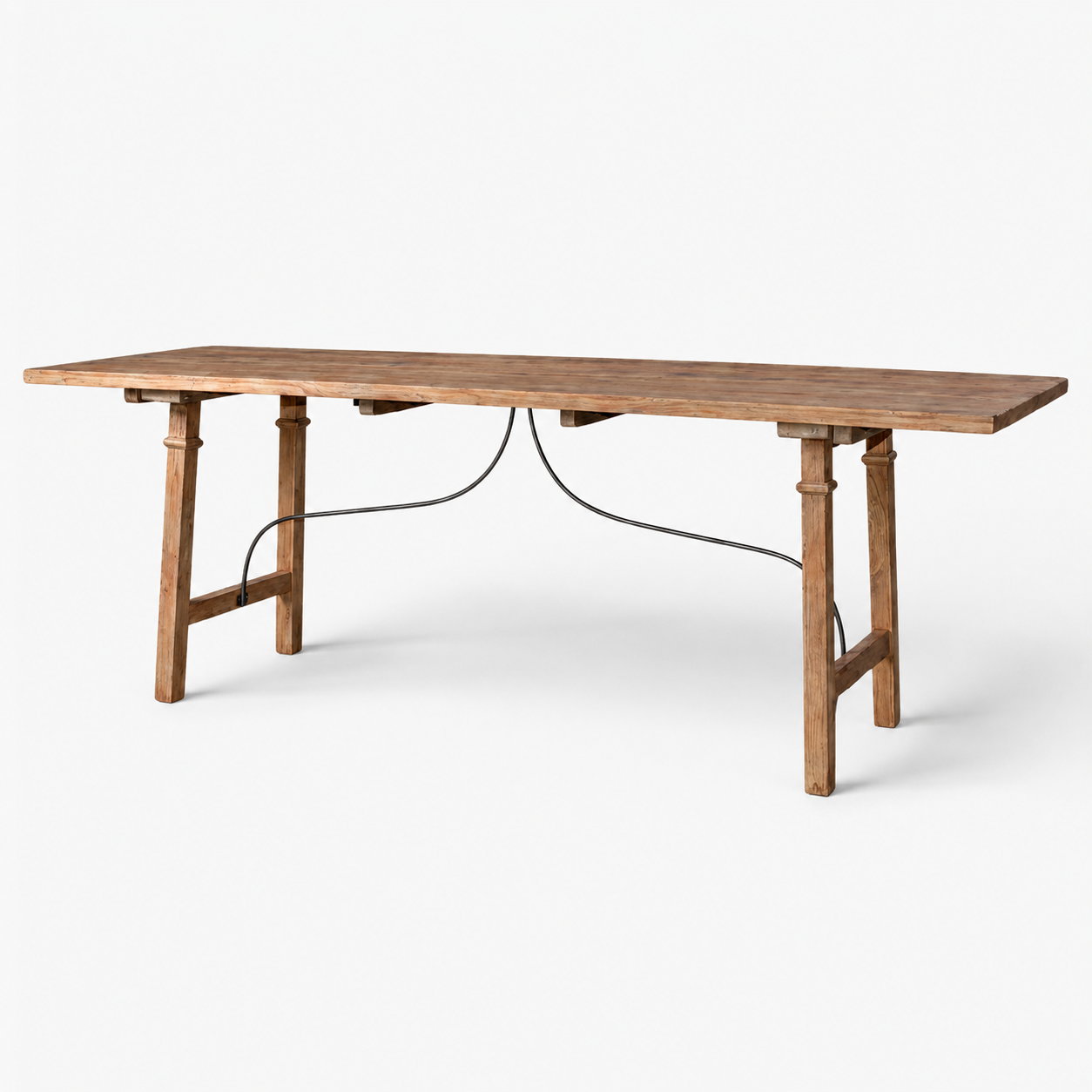 Alba Oak & Iron Dining Table 260cm | Pre Order Now