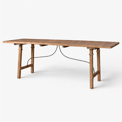 Alba Oak & Iron Dining Table 260cm | Pre Order Now