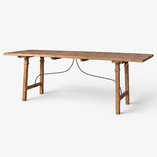 Alba Oak & Iron Dining Table 260cm | Pre Order Now | Arriving October