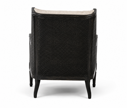 Chester Rattan & Timber Black Occasional Chair | Pre Order Now | Arriving November