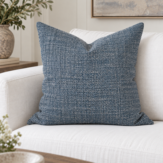 Emile Ocean Texture Fabric Cushion – 57cm x 57cm