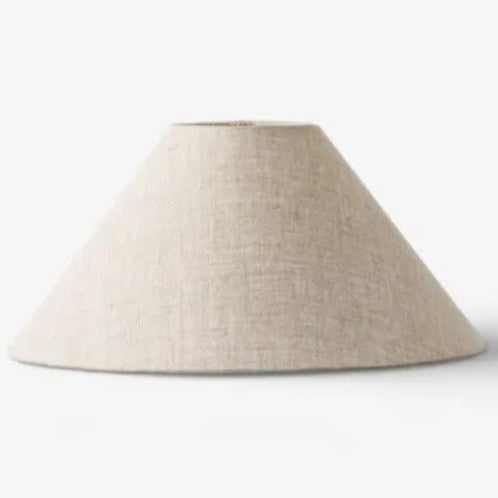 Beige lampshade on a white background