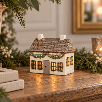 Noël Cottage Tealight Holder