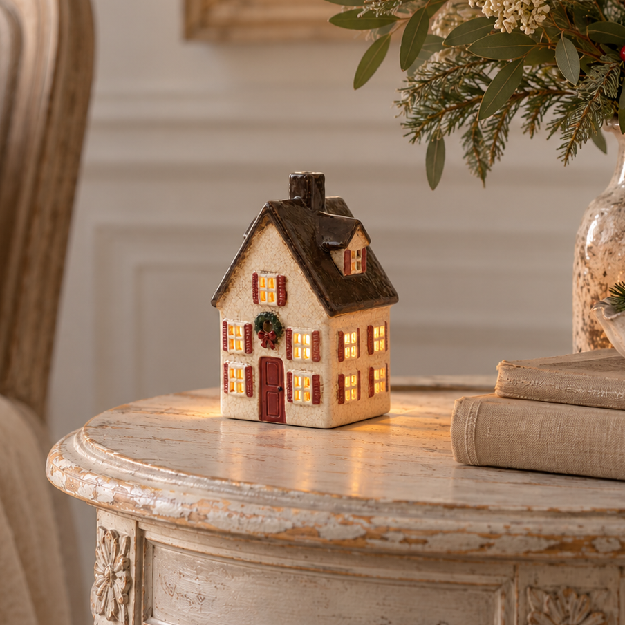 Scandinavian Tall Villa with Bow Wreath