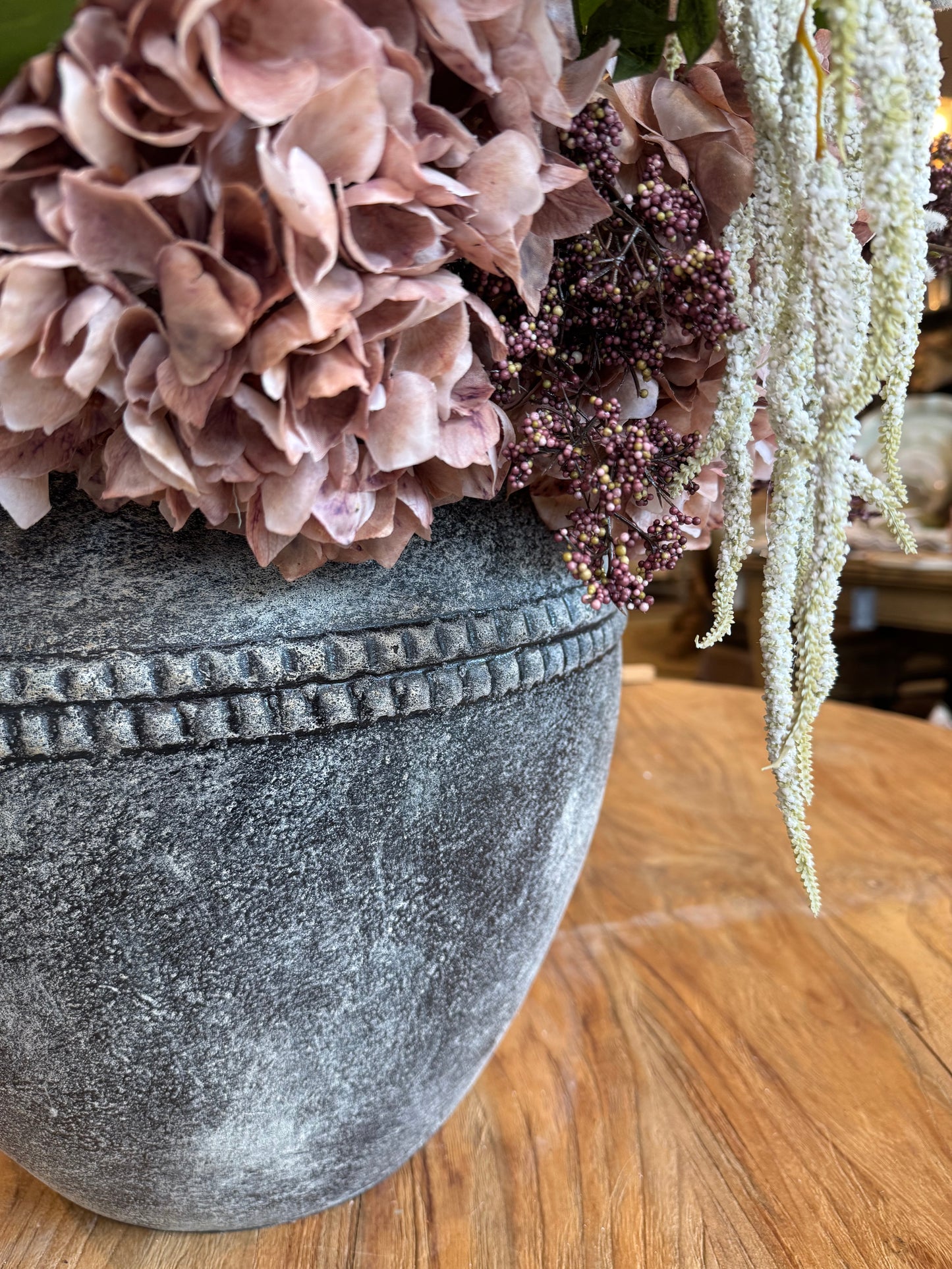 Antwerp Distressed Grey Terracotta Pot