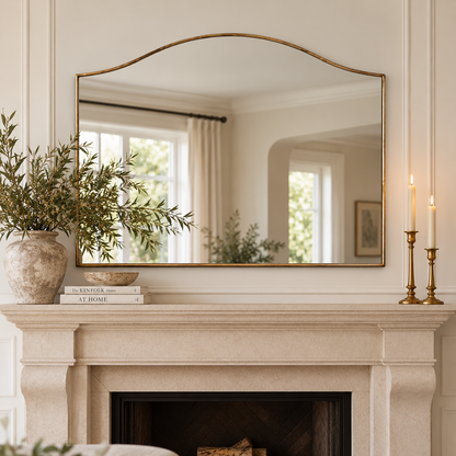 Adele Classic Gold Mantle Mirror | In Stock & Ready To Ship
