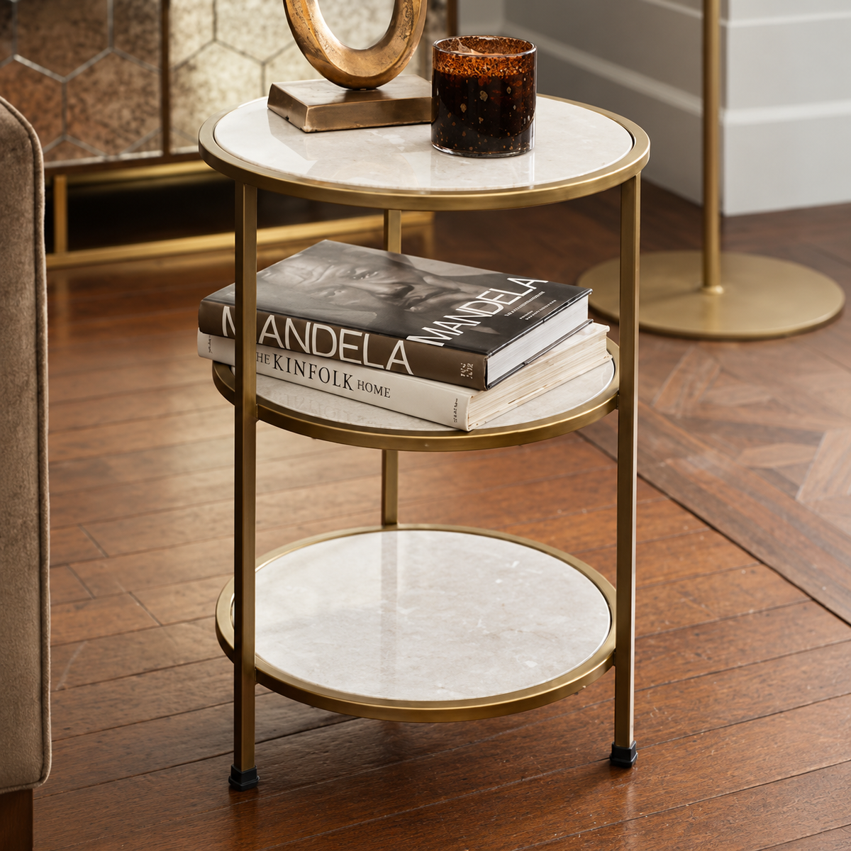 Chiara 3 Tier Round Side Table | In Stock & Ready To Ship