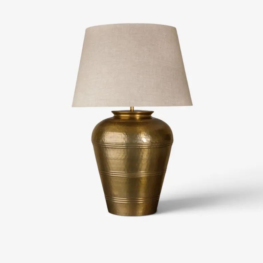 Eva Antique Gold Hammered Lamp Base | In Stock & Ready To Ship