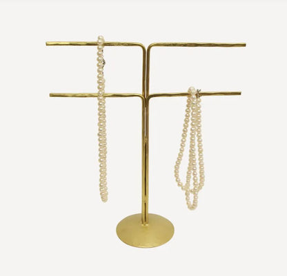 Eve 2 Arm Hand Forged Metal Jewellery Stand