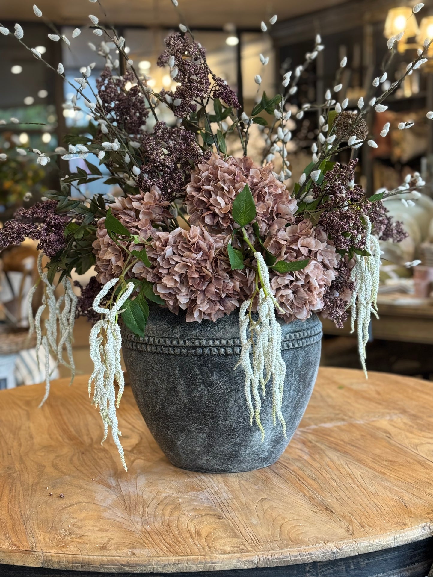 Antwerp Distressed Grey Terracotta Pot