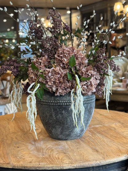 Antwerp Distressed Grey Terracotta Pot