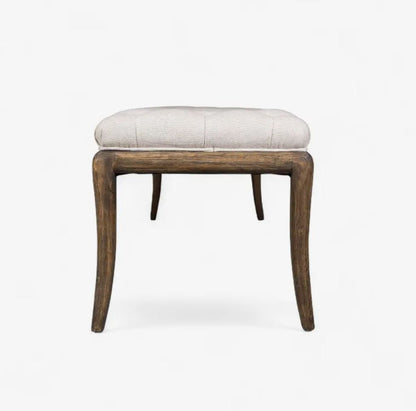 Florence Linen & Timber Stool